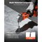 Electric Cordless Metal Cutter Nibbler 20V 4000mAh with Carrying Case